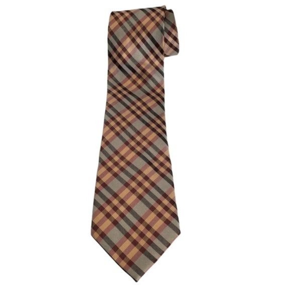 GEOFFREY BEENE Plaid Silk Tie - Picture 6 of 6